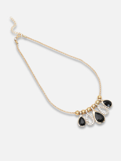 Gold Plated Party Designer Stone Necklace For Women