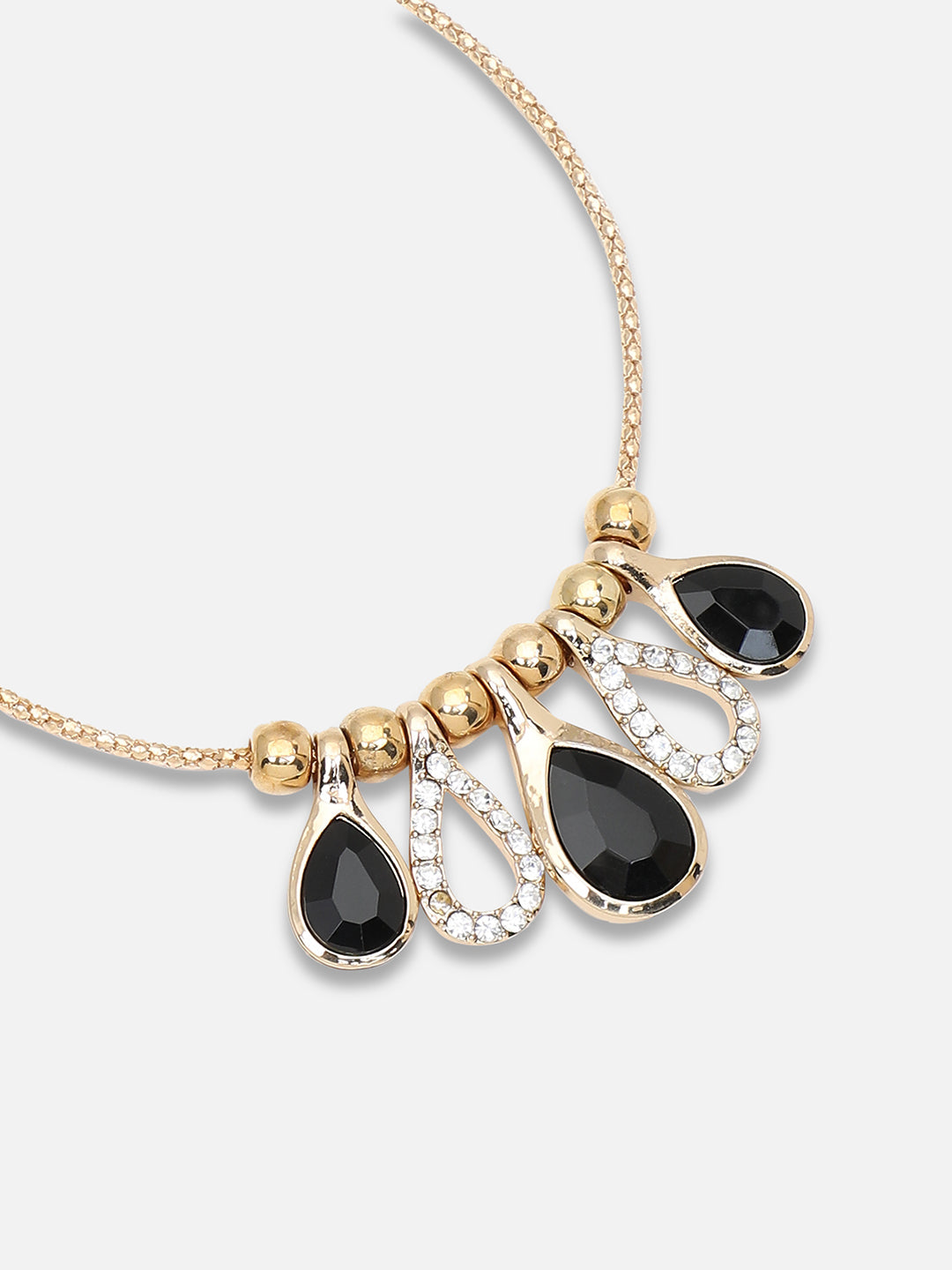 Gold Plated Party Designer Stone Necklace For Women