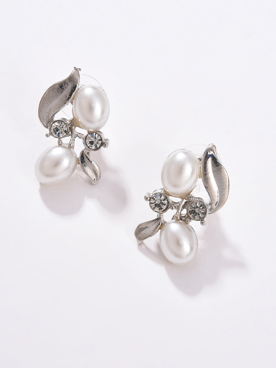PACK OF 3 SILVER PLATED PEARLS NECKLACE AND EARRING SET