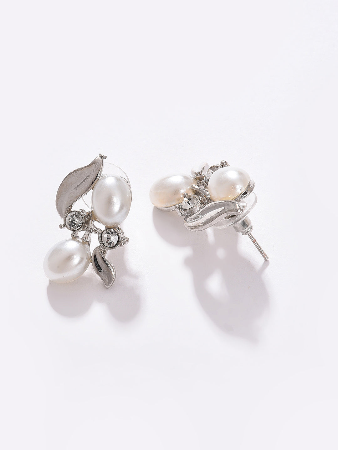 PACK OF 3 SILVER PLATED PEARLS NECKLACE AND EARRING SET