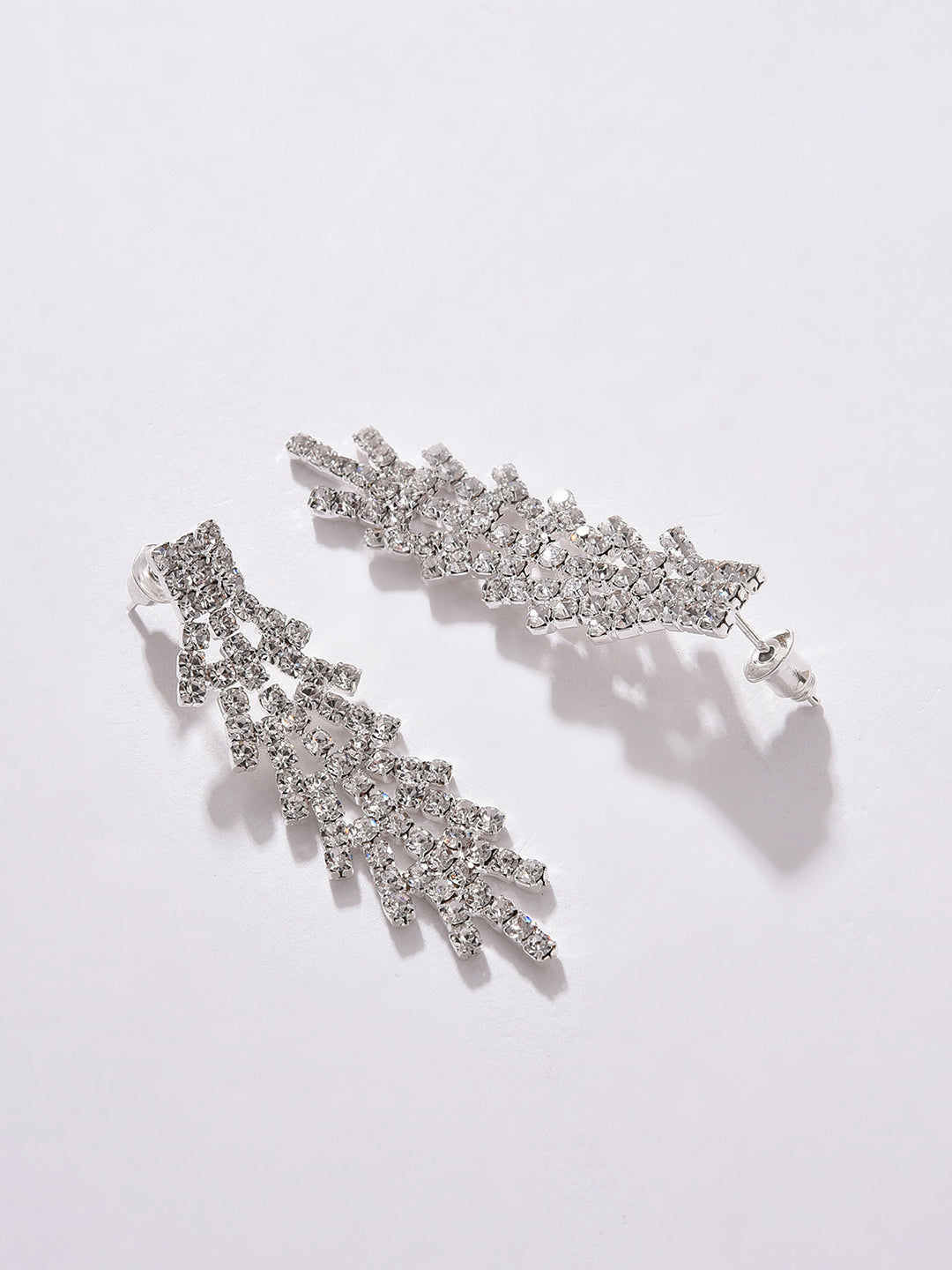 PACK OF 3 SILVER PLATED AMERICAN DIAMOND NECKLACE AND EARRING SET