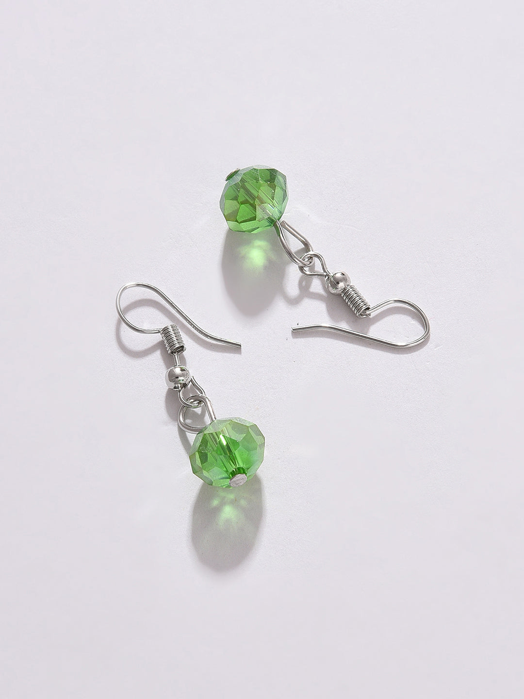 PACK OF 3 SILVER PLATED DESIGNER STONE NECKLACE AND EARRING SET