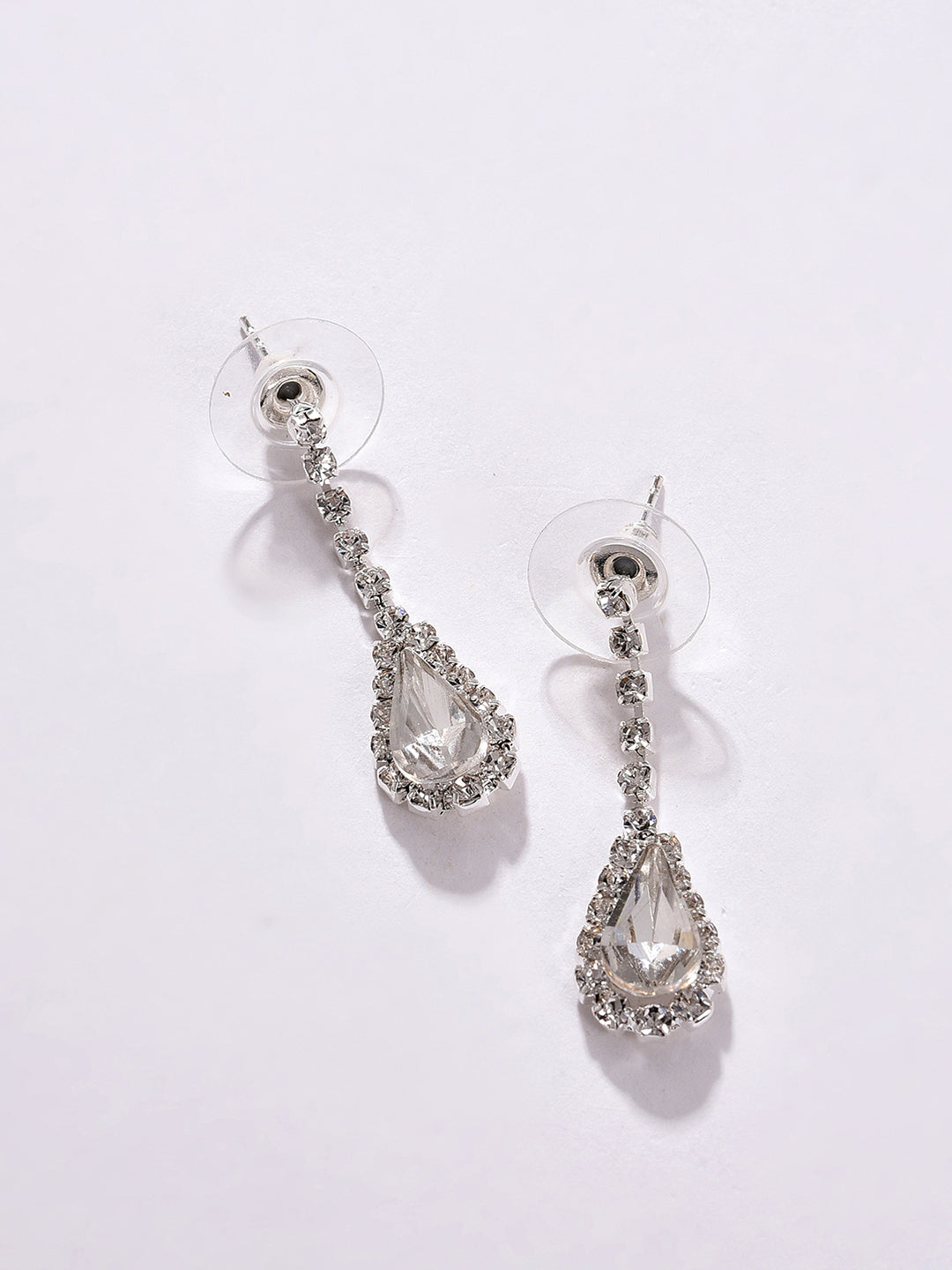 PACK OF 3 SILVER PLATED AMERICAN DIAMOND NECKLACE AND EARRING SET
