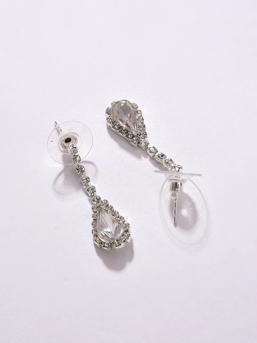 PACK OF 3 SILVER PLATED AMERICAN DIAMOND NECKLACE AND EARRING SET