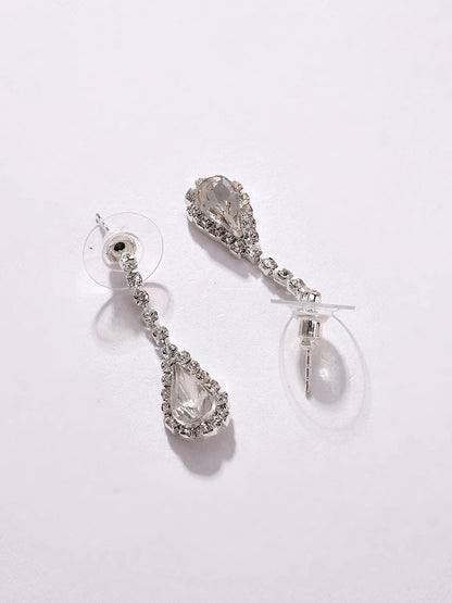 PACK OF 3 SILVER PLATED AMERICAN DIAMOND NECKLACE AND EARRING SET