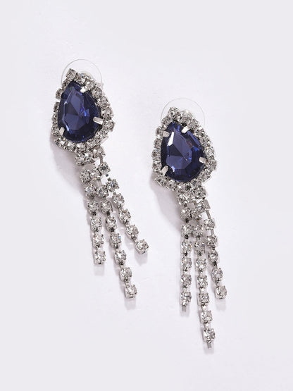 PACK OF 3 SILVER PLATED AMERICAN DIAMOND NECKLACE AND EARRING SET