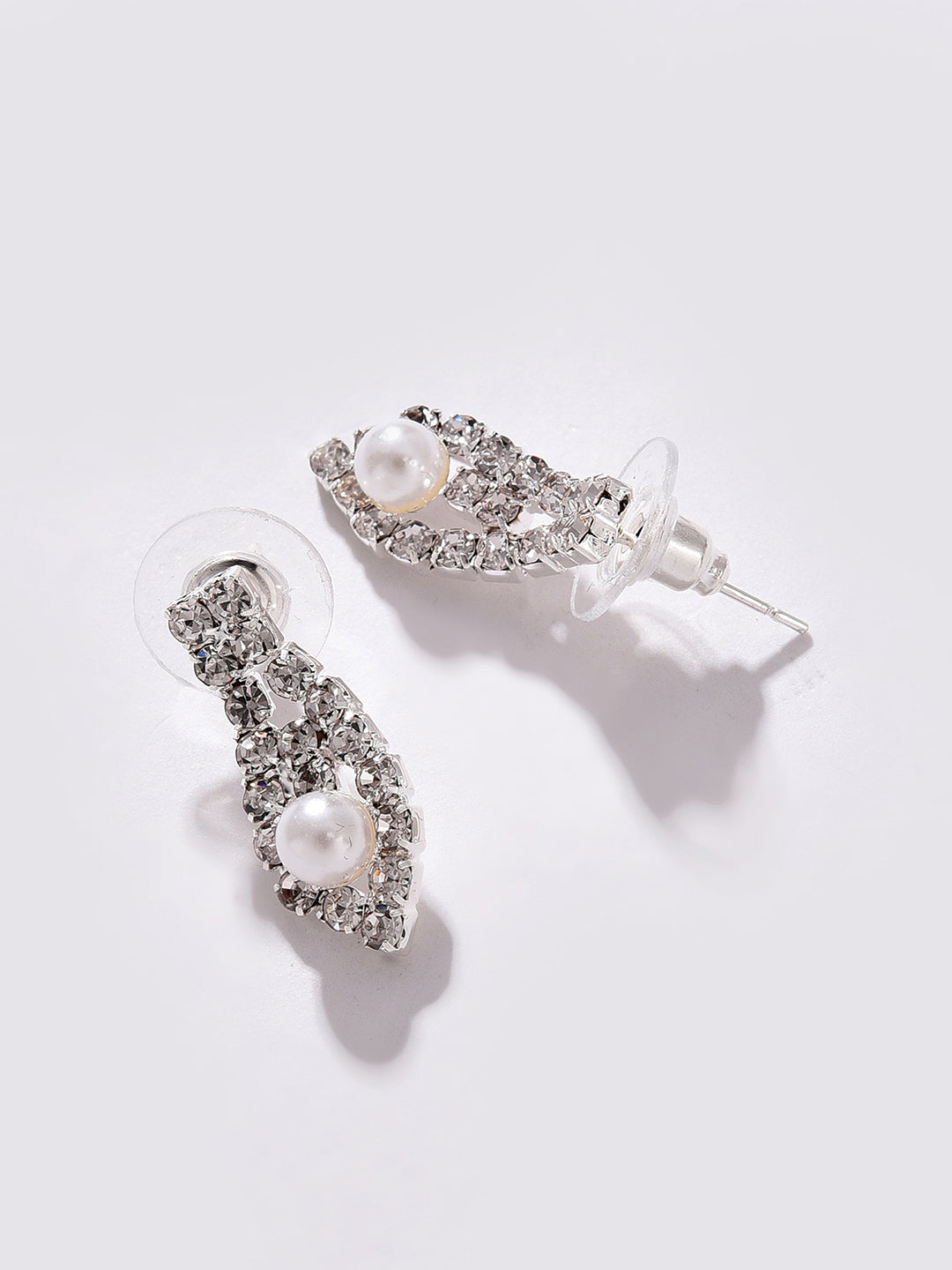PACK OF 3 SILVER PLATED AMERICAN DIAMOND NECKLACE AND EARRING SET
