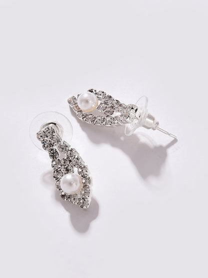 PACK OF 3 SILVER PLATED AMERICAN DIAMOND NECKLACE AND EARRING SET