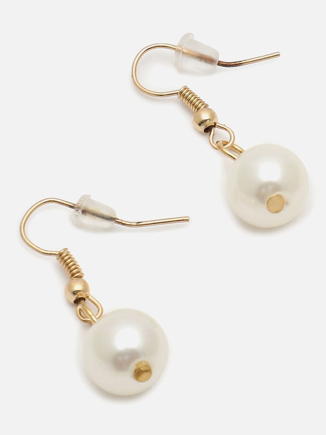 GOLD PLATEDPEARL CHOKER NECKLACE WITH EARRINGS FOR WOMEN AND GIRLS