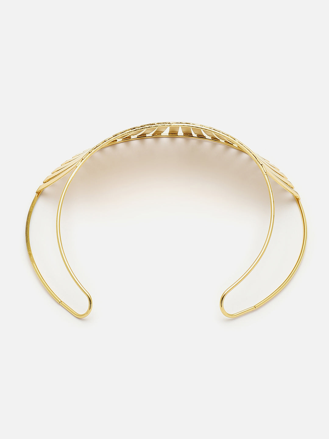 GOLD PLATED CHOKER NECKLACE WITH EARRINGS FOR WOMEN AND GIRLS