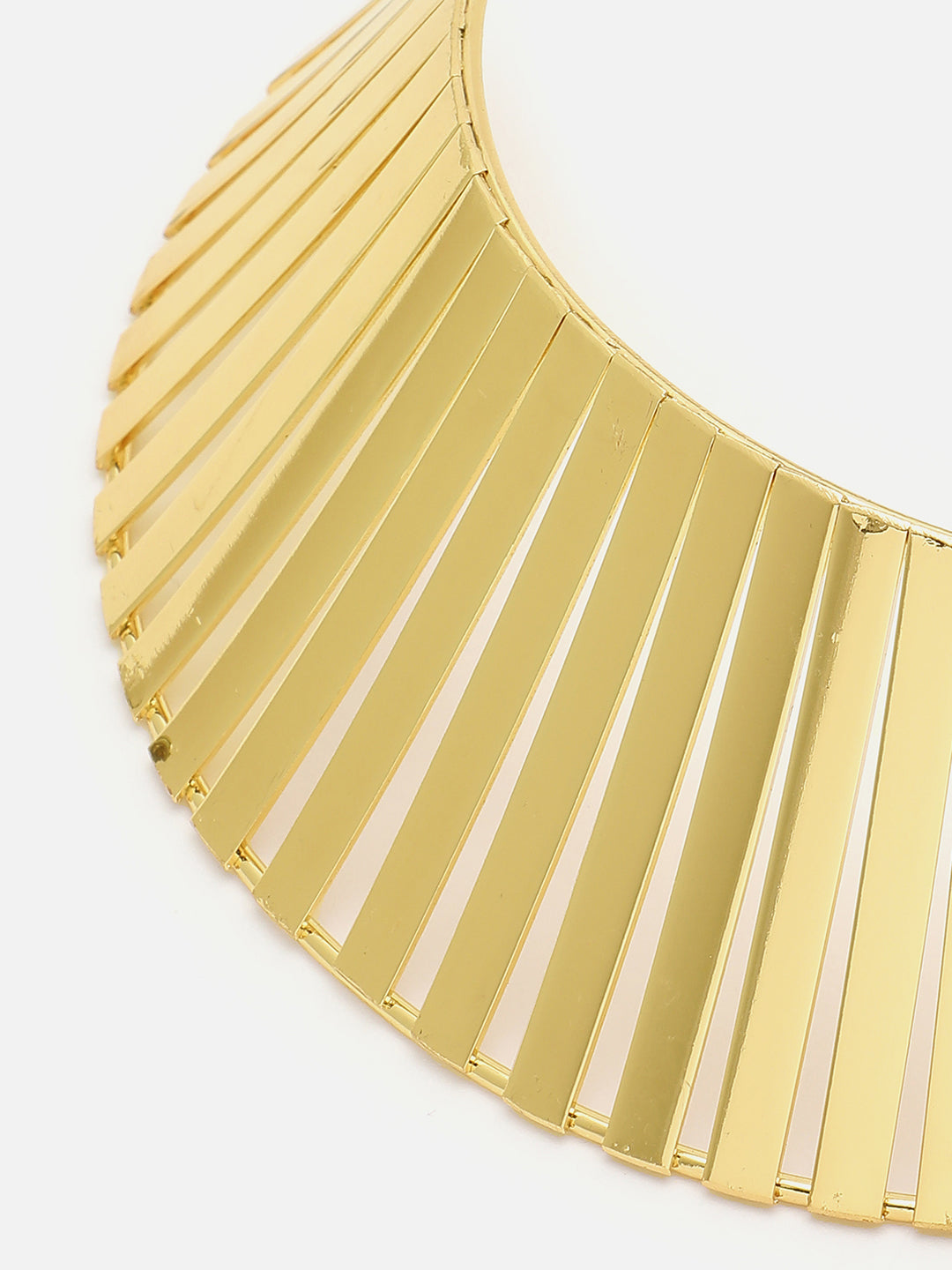 GOLD PLATED CHOKER NECKLACE WITH EARRINGS FOR WOMEN AND GIRLS