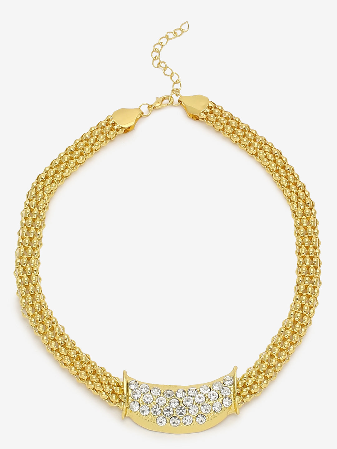 GOLD PLATED CHOKER NECKLACE FOR WOMEN AND GIRLS