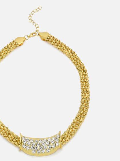 GOLD PLATED CHOKER NECKLACE FOR WOMEN AND GIRLS