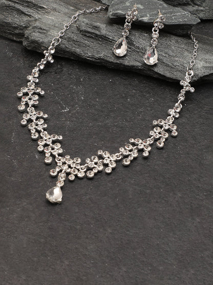 PEARL NECKLACE AND DROP EARRINGS SET FOR WOMEN