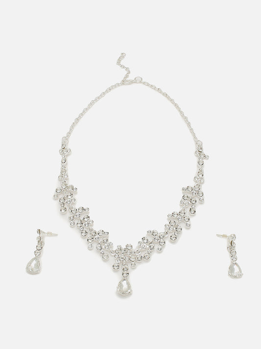 PEARL NECKLACE AND DROP EARRINGS SET FOR WOMEN