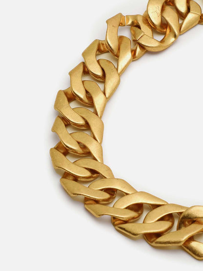 GOLD PLATED CHOKER NECKLACE WITH EARRINGS FOR WOMEN AND GIRLS