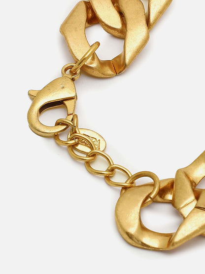 GOLD PLATED CHOKER NECKLACE WITH EARRINGS FOR WOMEN AND GIRLS