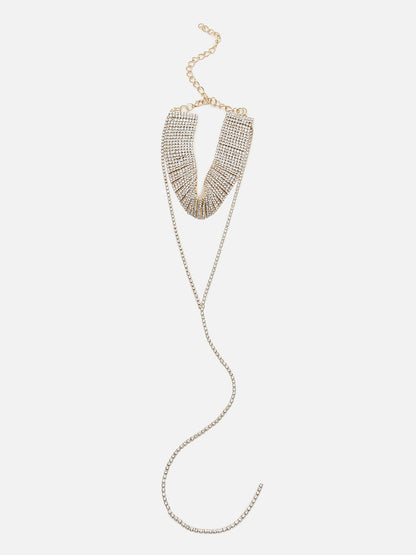 GOLD PLATED MULTICOLOUR CHAIN NECKLACE FOR WOMEN AND GIRLS