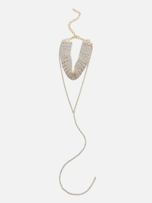 GOLD PLATED MULTICOLOUR CHAIN NECKLACE FOR WOMEN AND GIRLS