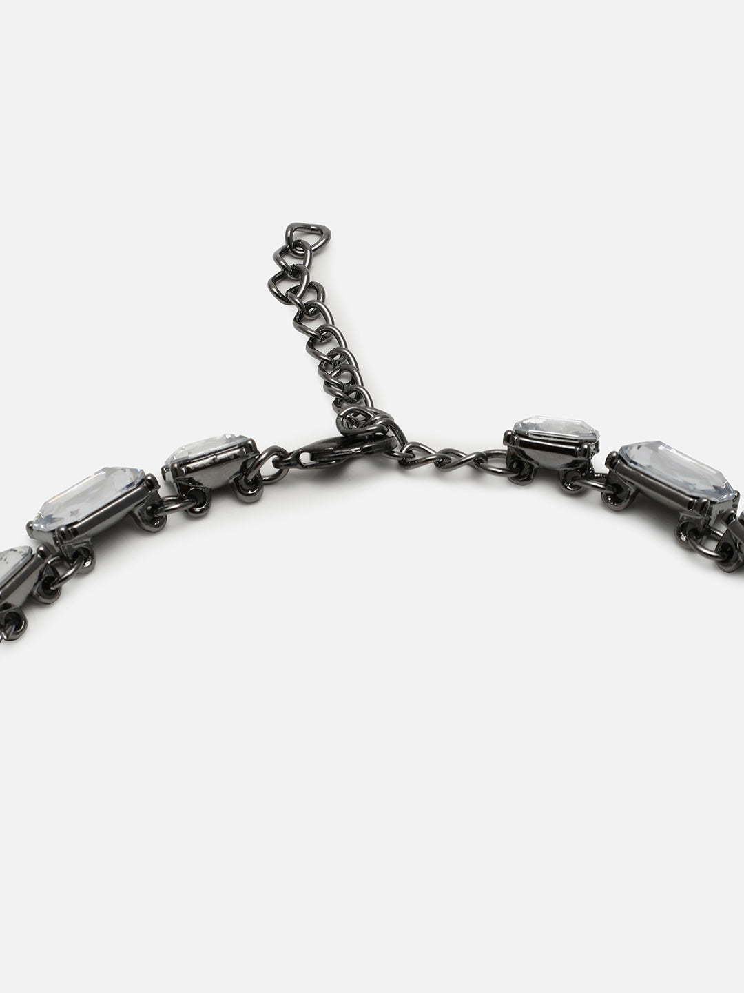 Silver Plated Designer Stone Necklace