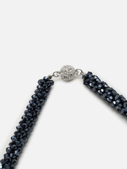 Silver Plated Designer Stone Necklace