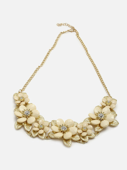 Off-White Floral Necklace