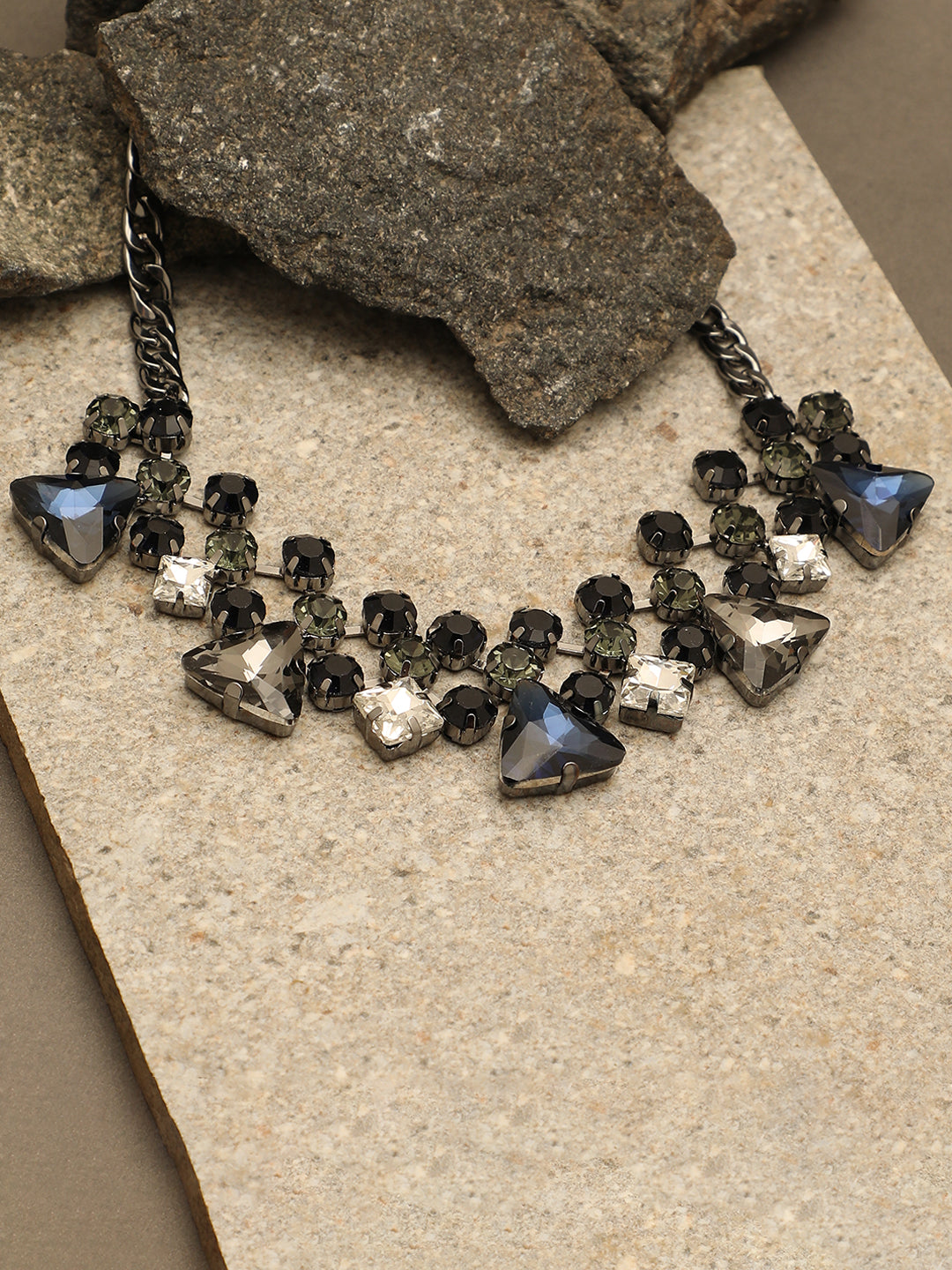 Navy Stone Necklace