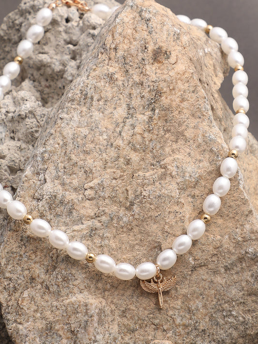Gold Plated Pearls Necklace