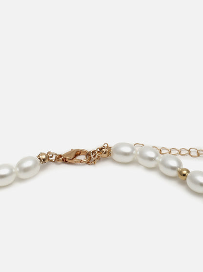 Gold Plated Pearls Necklace