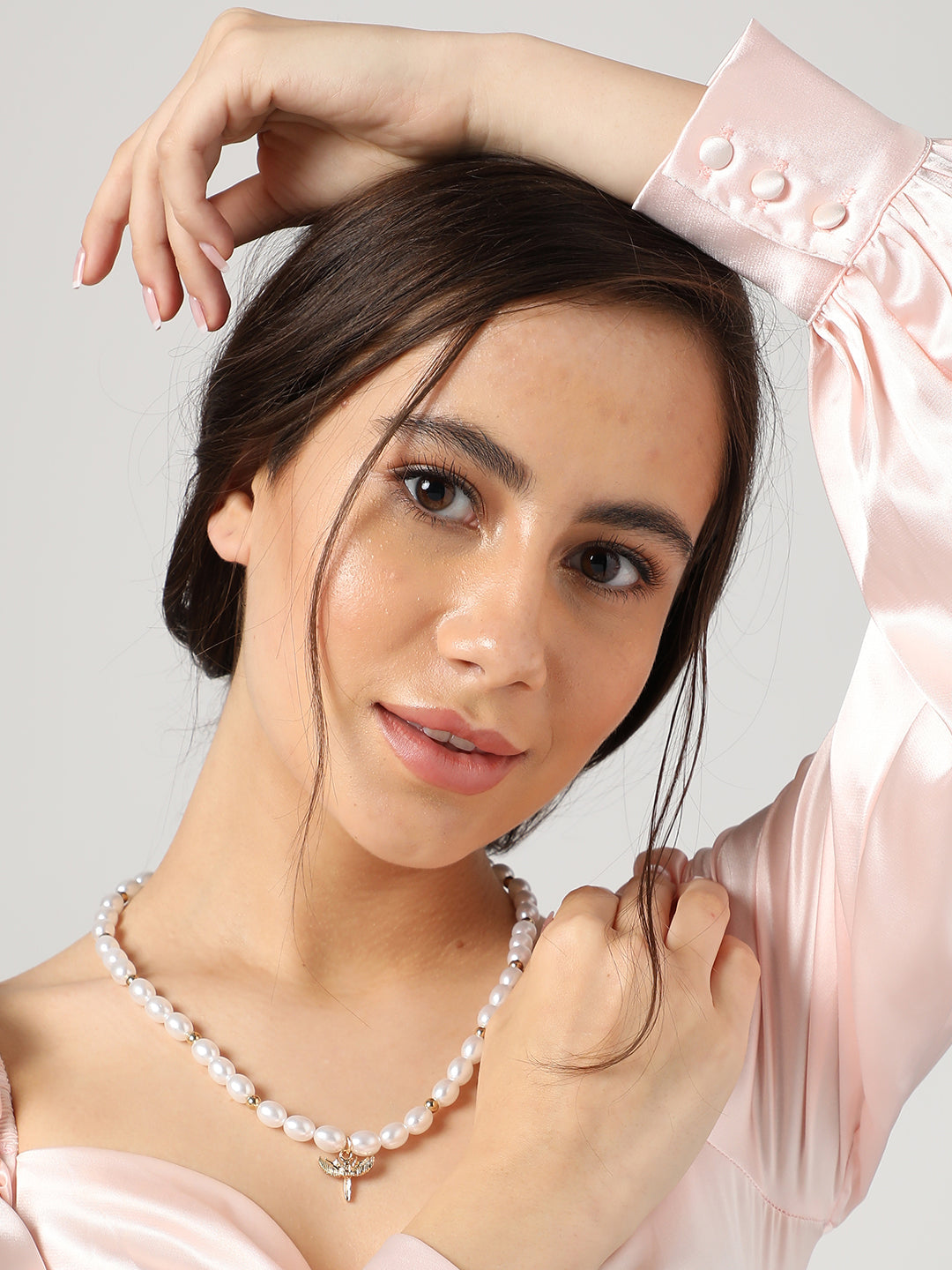 Gold Plated Pearls Necklace