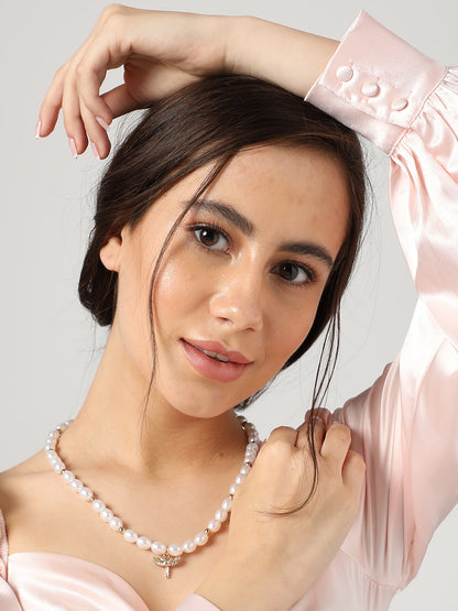 Gold Plated Pearls Necklace
