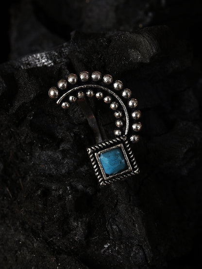 BLUE STONE STUDED NOSE PIN