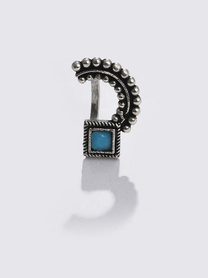 BLUE STONE STUDED NOSE PIN