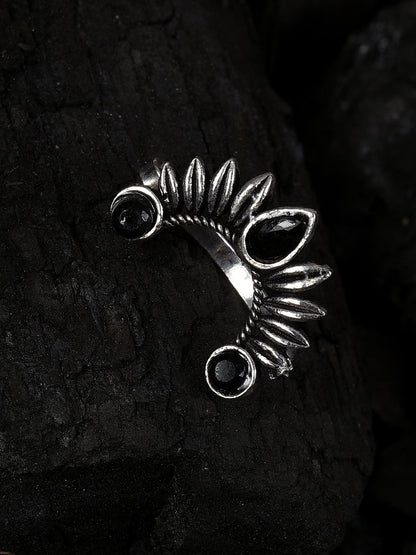BLACK STONE BOHO NOSE PIN