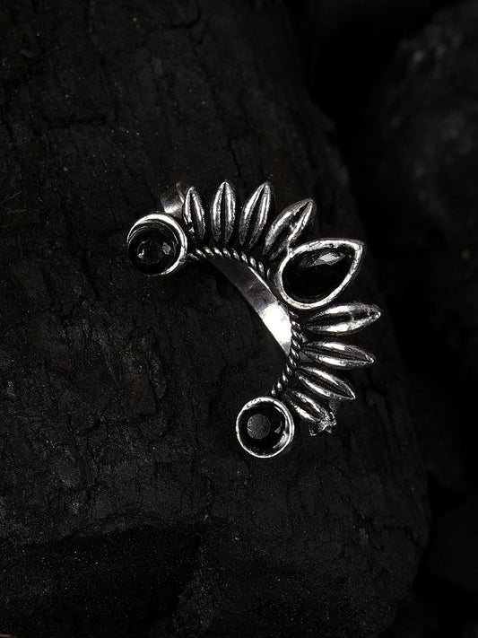 BLACK STONE BOHO NOSE PIN