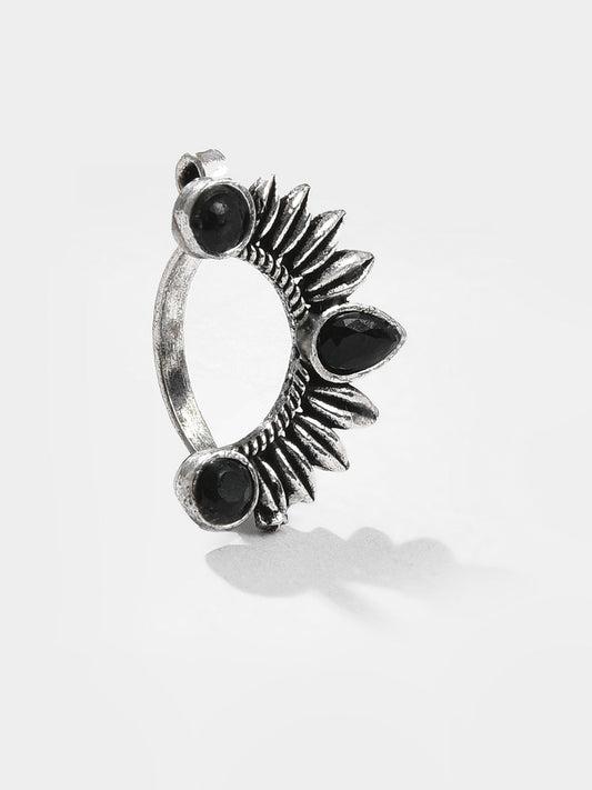 BLACK STONE BOHO NOSE PIN