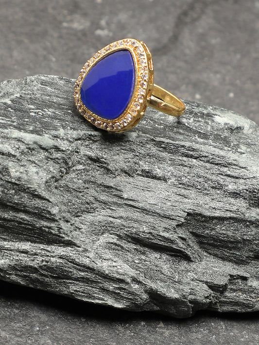 BLUE STONE RING FOR WOMEN