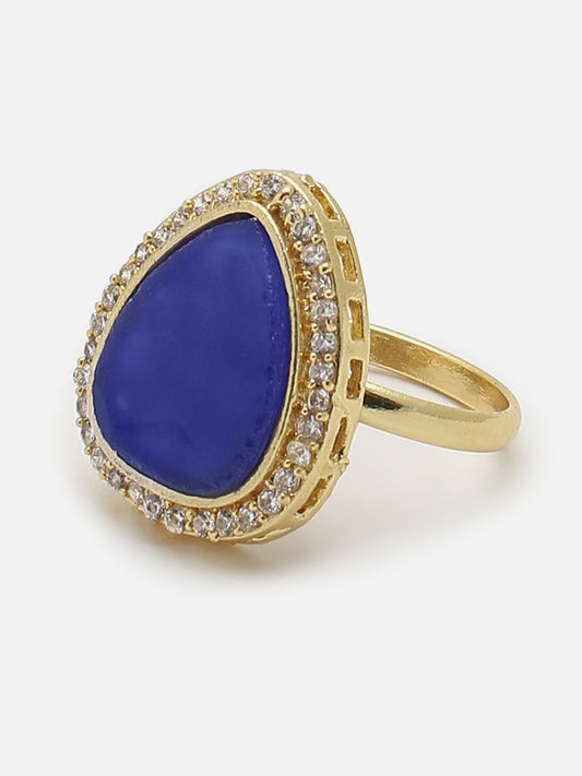 BLUE STONE RING FOR WOMEN