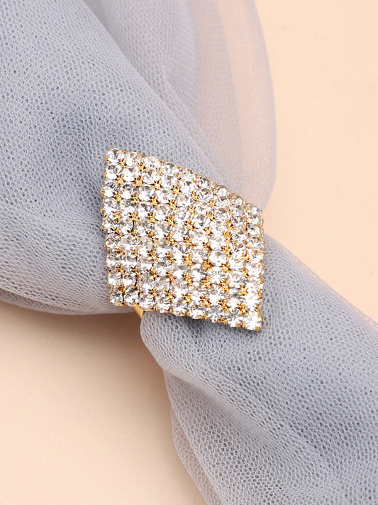 Gold Plated Party Designer Stone Ring For Women