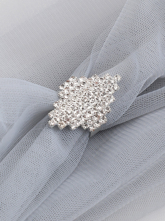 Silver Plated Party Designer Stone Ring For Women