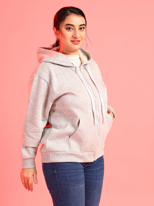 Solid Hooded Sweatshirt