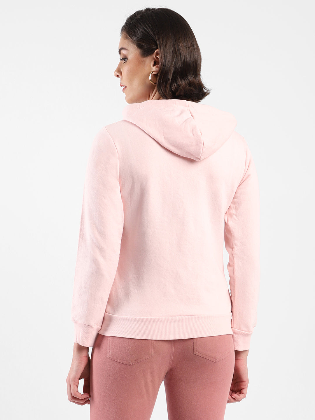 Printed Stylish Casual Zipper Hooded Sweatshirt