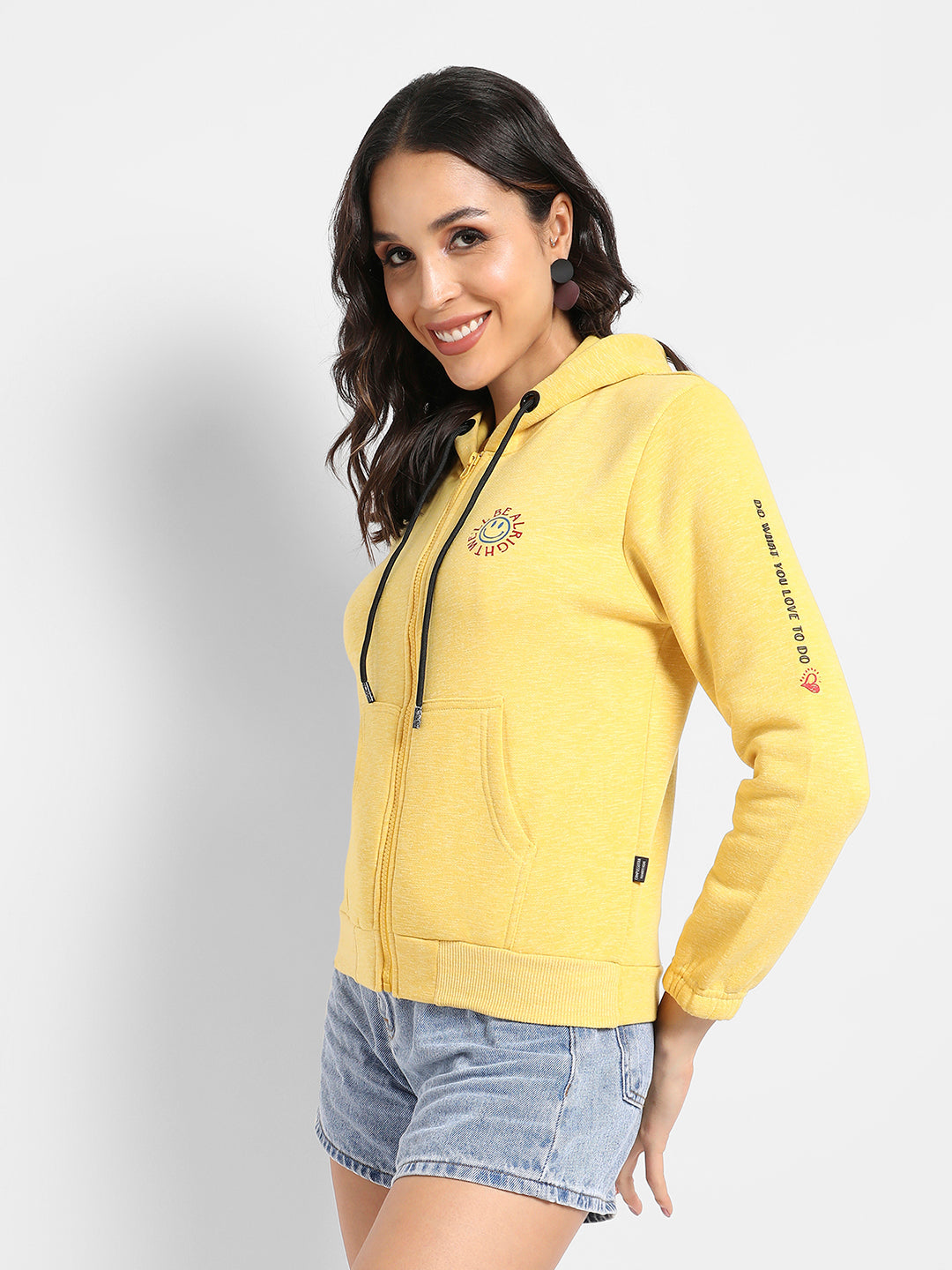 We'Ll Be Alright Hoodie With Zip Closure