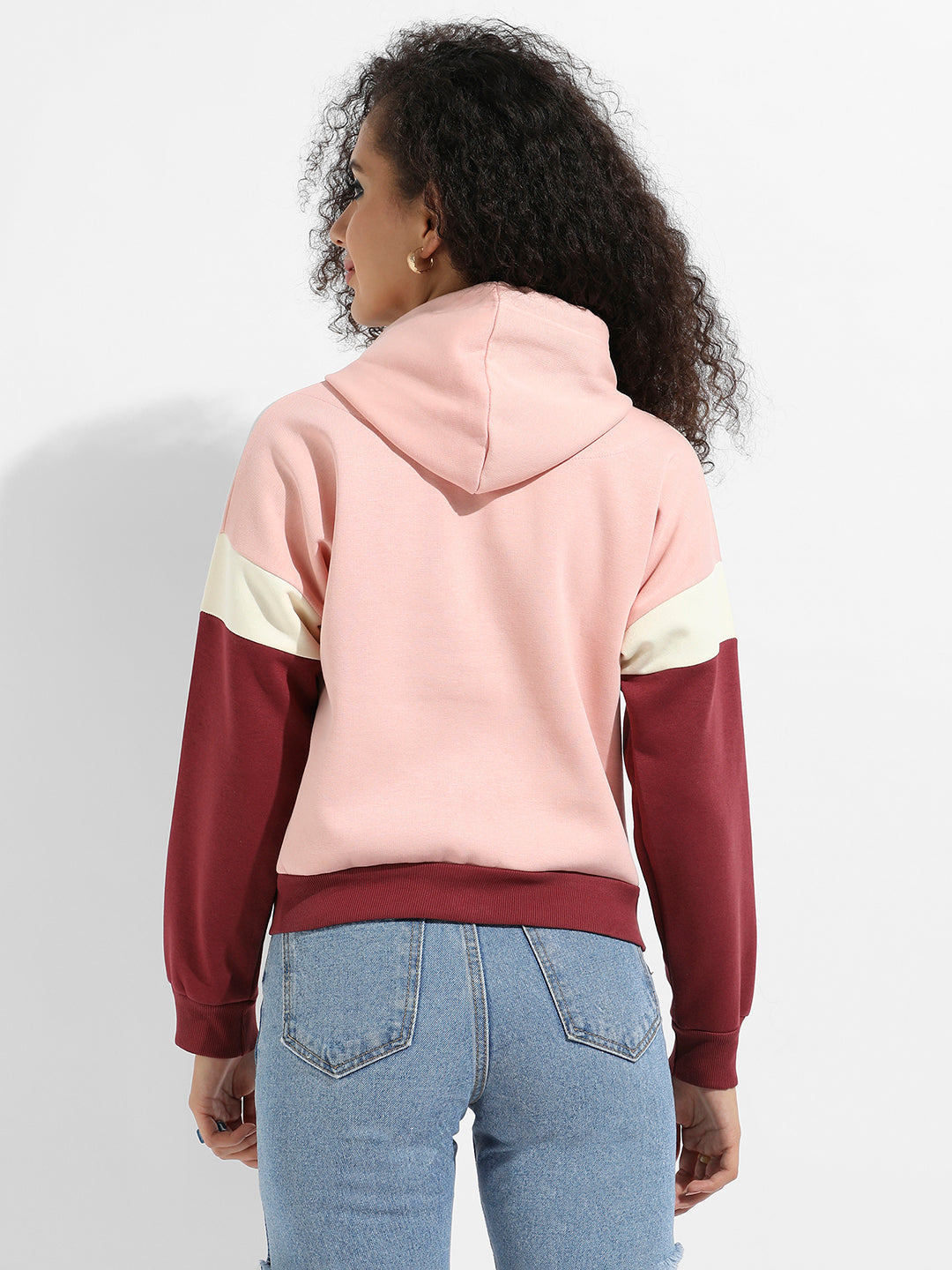 Colourblock Zip-Front Hoodie With Contrast Panels