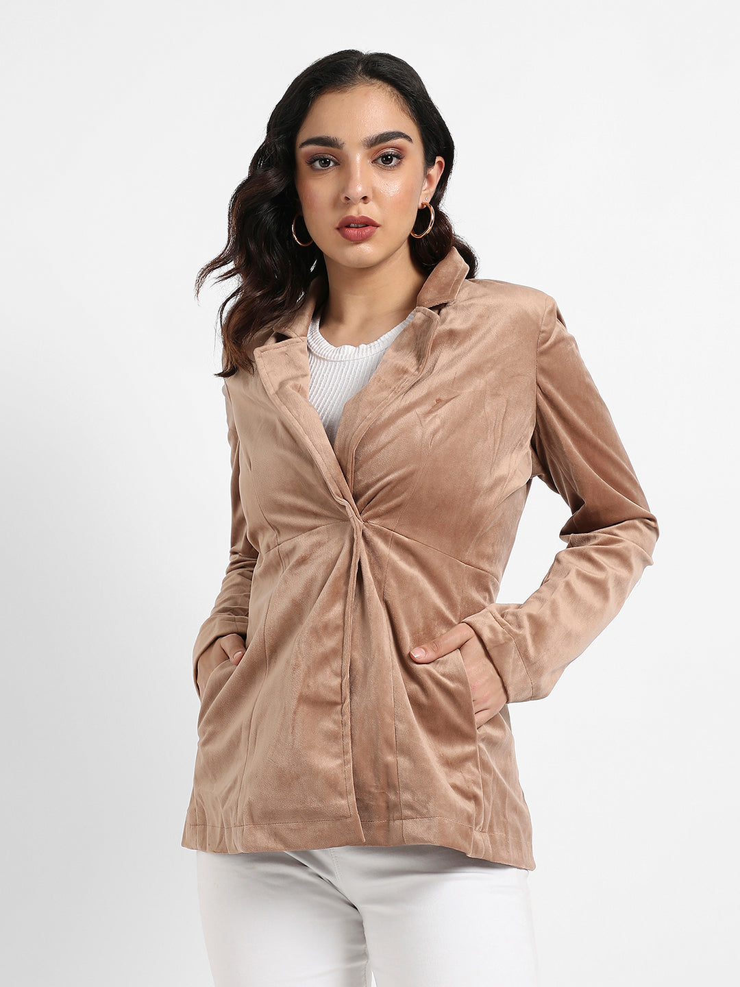 Single-Breasted Blazer With Insert Pockets