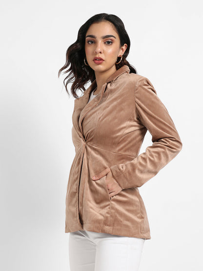 Single-Breasted Blazer With Insert Pockets