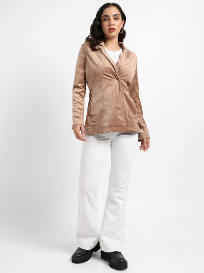 Single-Breasted Blazer With Insert Pockets