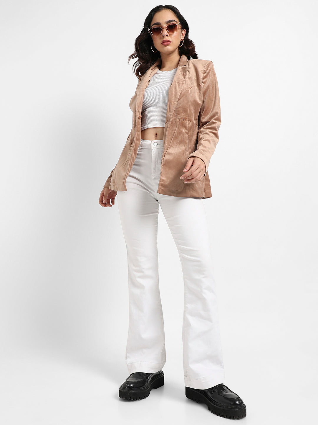 Single-Breasted Blazer With Insert Pockets