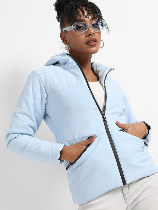 Zip-Front Bomber Jacket With Insert Pockets