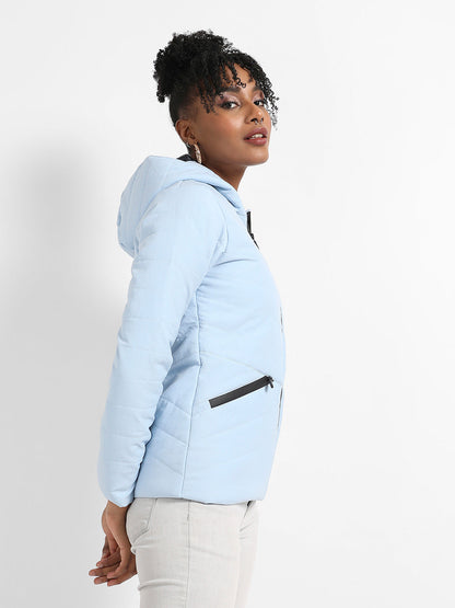 Zip-Front Bomber Jacket With Insert Pockets